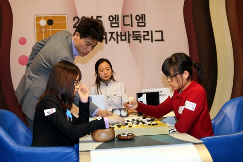 여자바둑리그 2라운드, 인제 하늘내린 단독선두